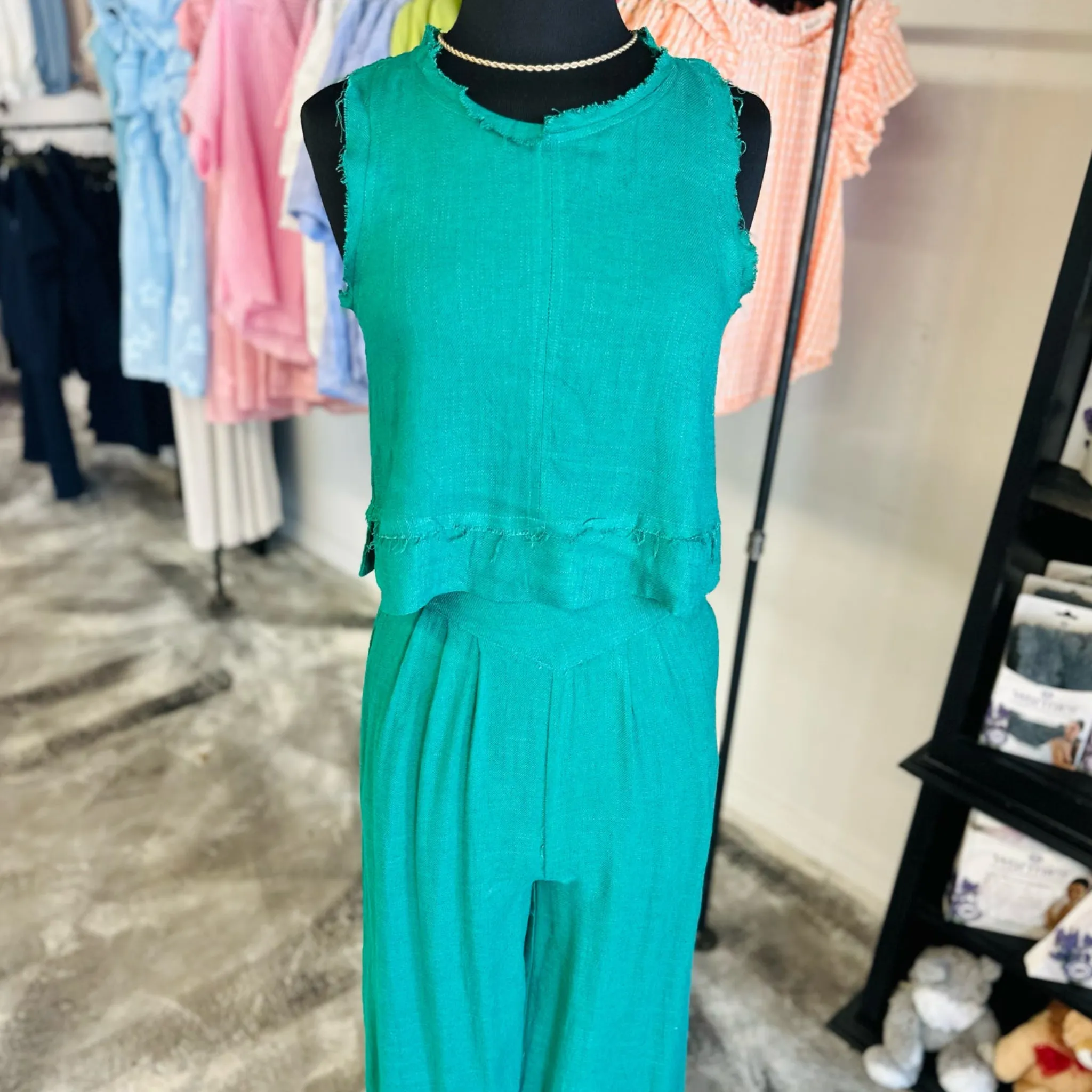 Stylish Ease Green Matching Set