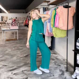 Stylish Ease Green Matching Set