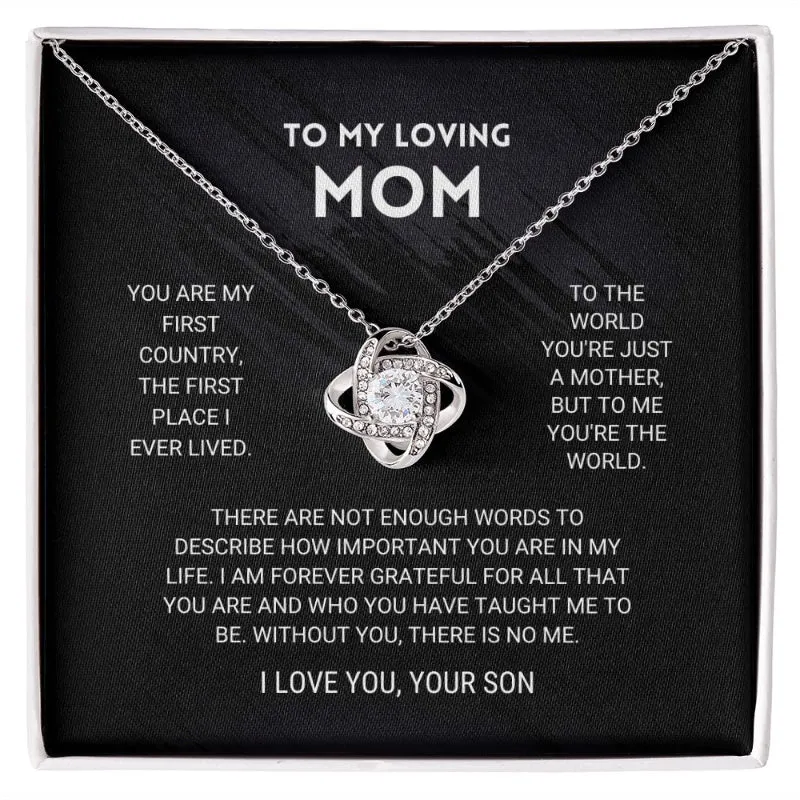Stylish Gift With Sparkling Crystal Pendant For Mom