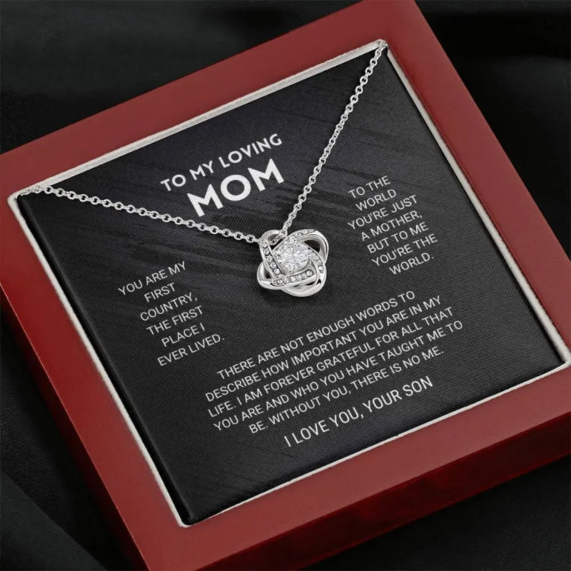 Stylish Gift With Sparkling Crystal Pendant For Mom