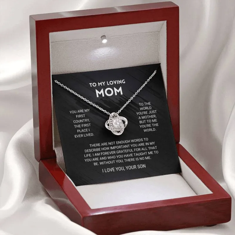 Stylish Gift With Sparkling Crystal Pendant For Mom