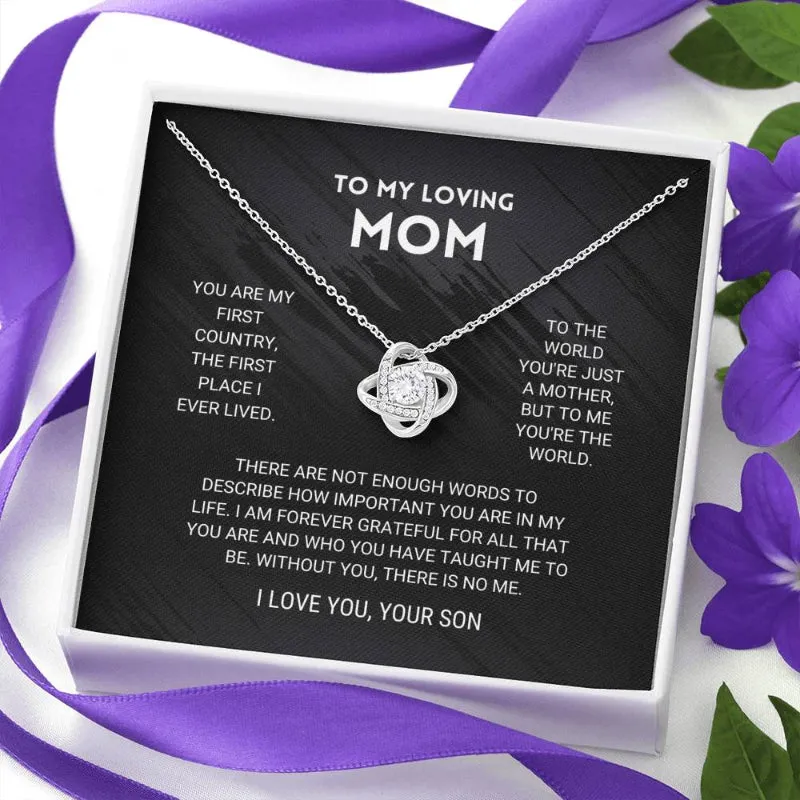 Stylish Gift With Sparkling Crystal Pendant For Mom