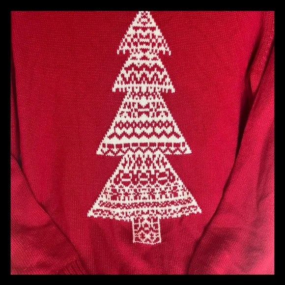 Talbots Holiday Winter Christmas SimpleCozy Wool Blend Cowl Neck Sweater Sz Med