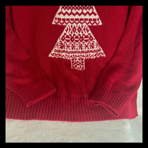 Talbots Holiday Winter Christmas SimpleCozy Wool Blend Cowl Neck Sweater Sz Med