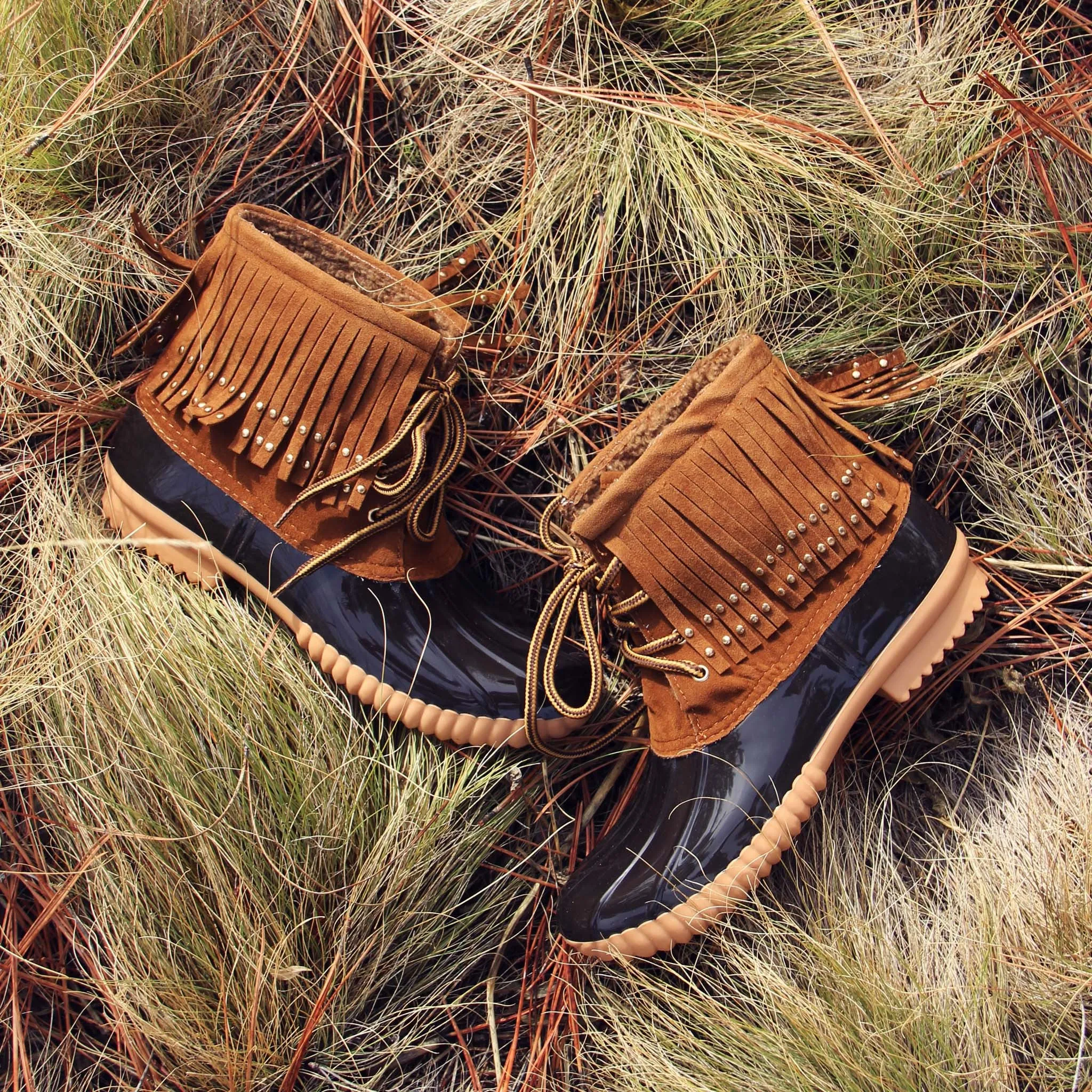 The Caribou Fringe Boot