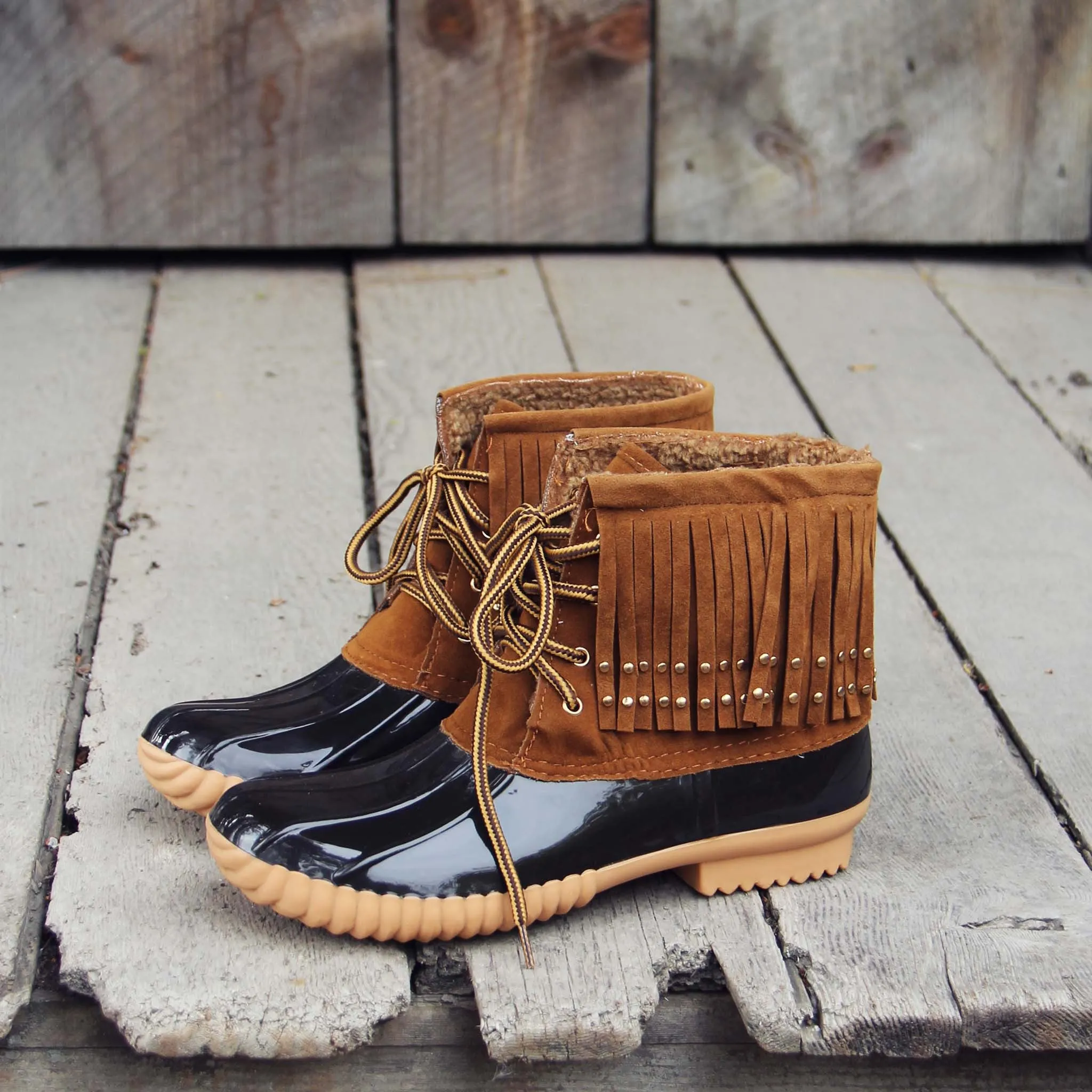 The Caribou Fringe Boot