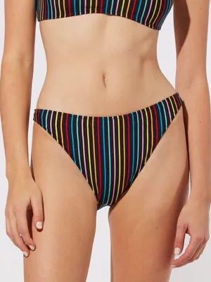 The Elsa Bottom In Rainbow Pinstripe