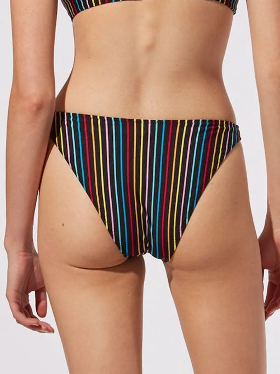 The Elsa Bottom In Rainbow Pinstripe