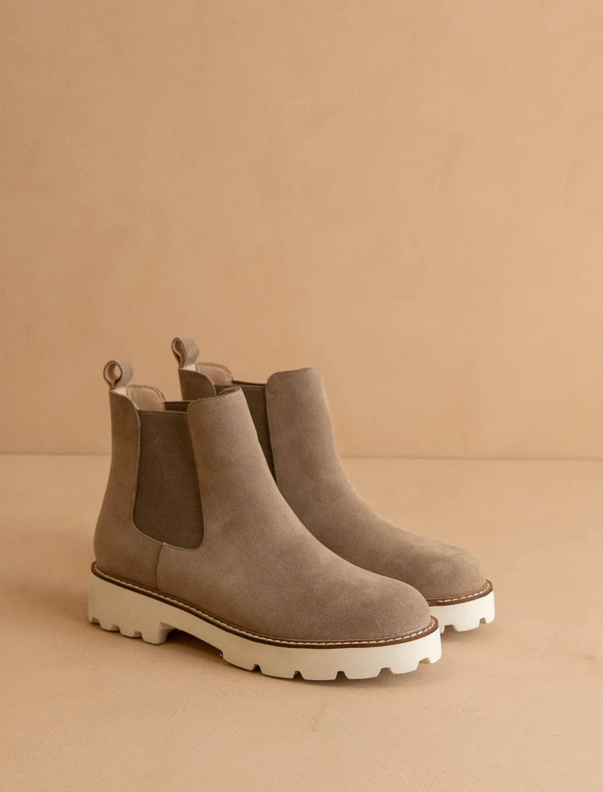 The Gianna | Khaki Chunky Sole Chelsea Boot