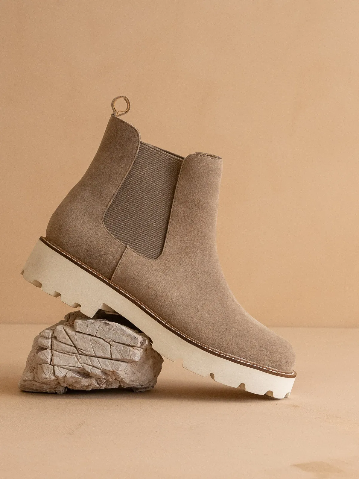The Gianna | Khaki Chunky Sole Chelsea Boot
