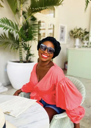 The "Virginia" Puff Sleeve Wrap Top