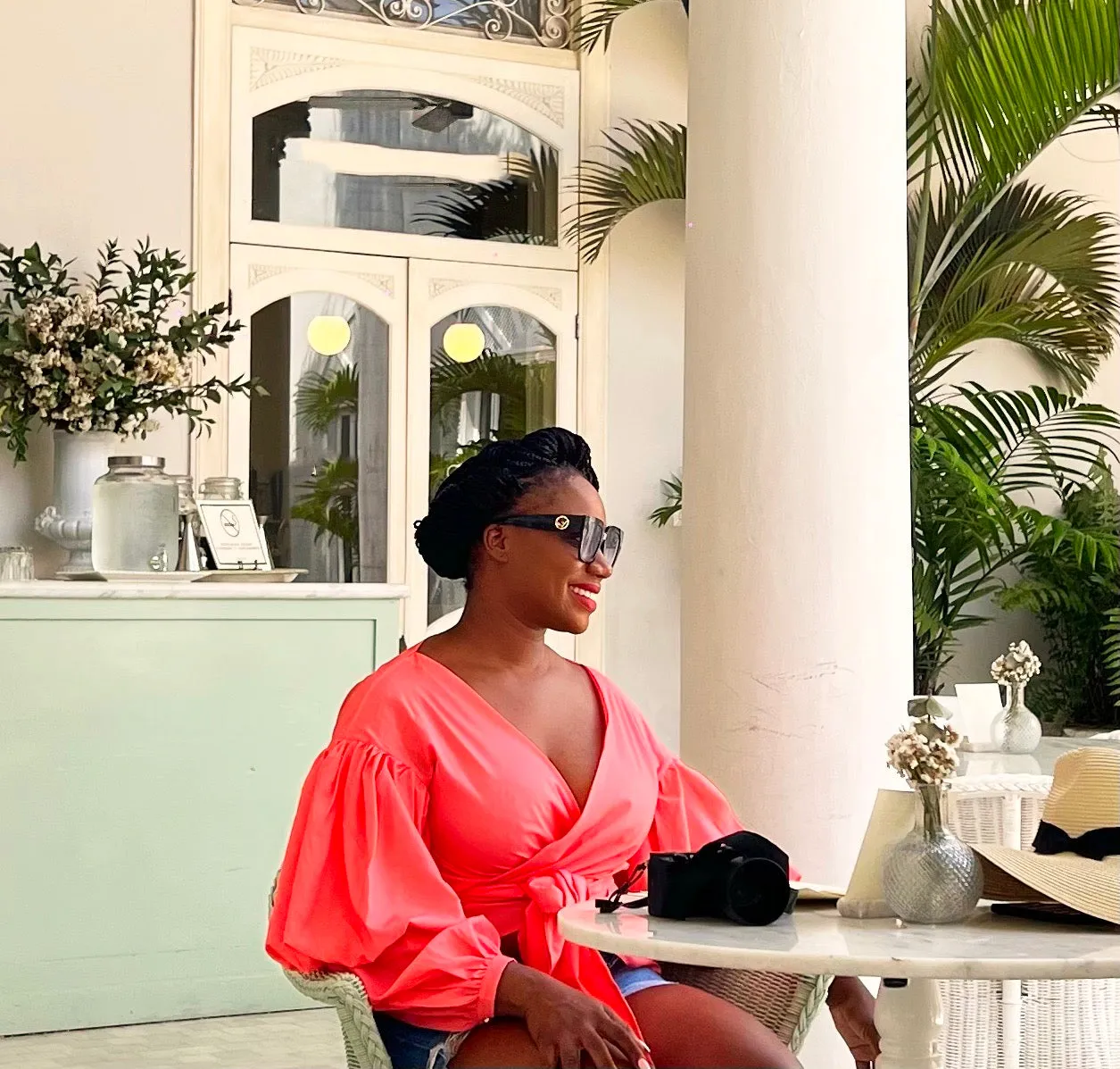 The "Virginia" Puff Sleeve Wrap Top