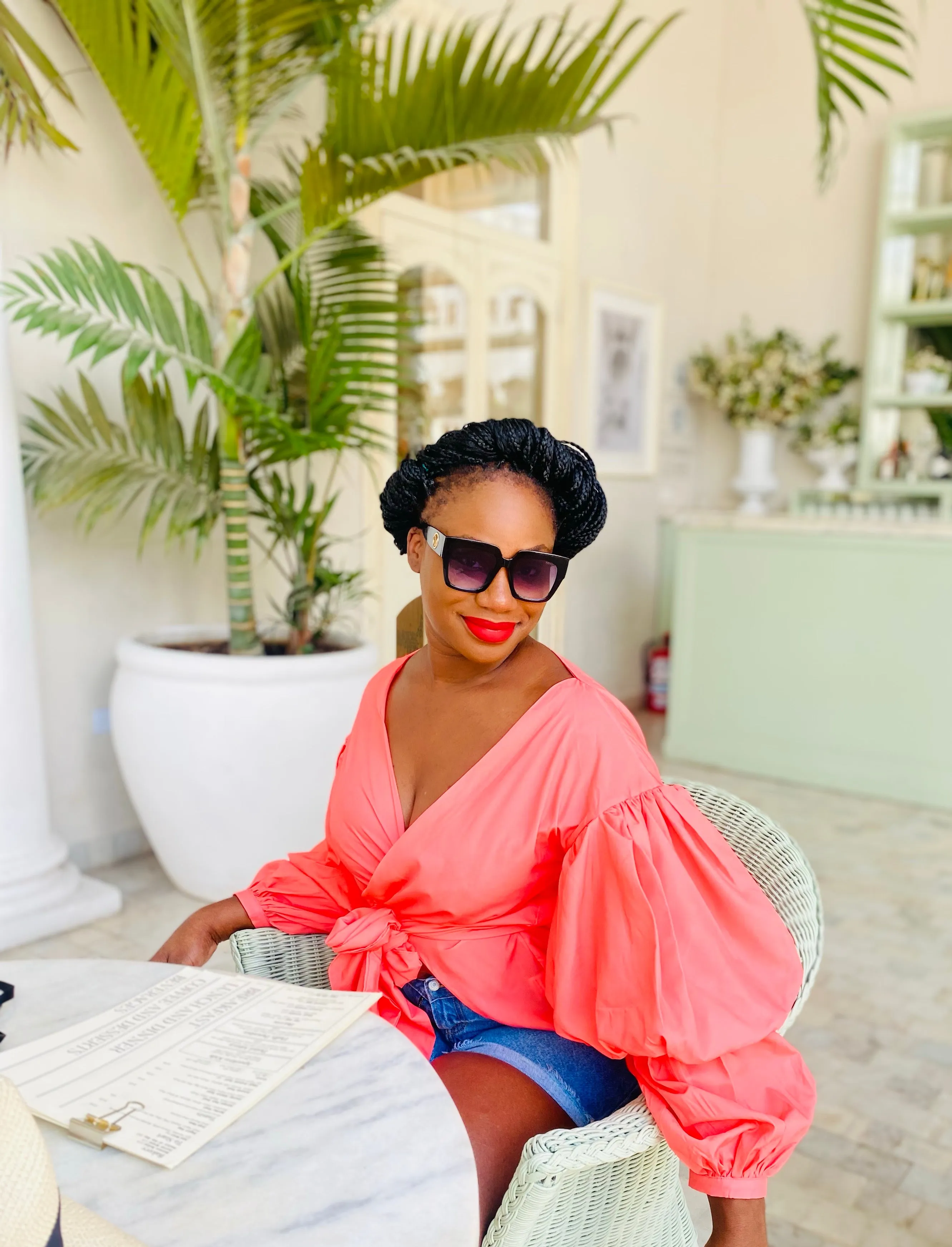 The "Virginia" Puff Sleeve Wrap Top