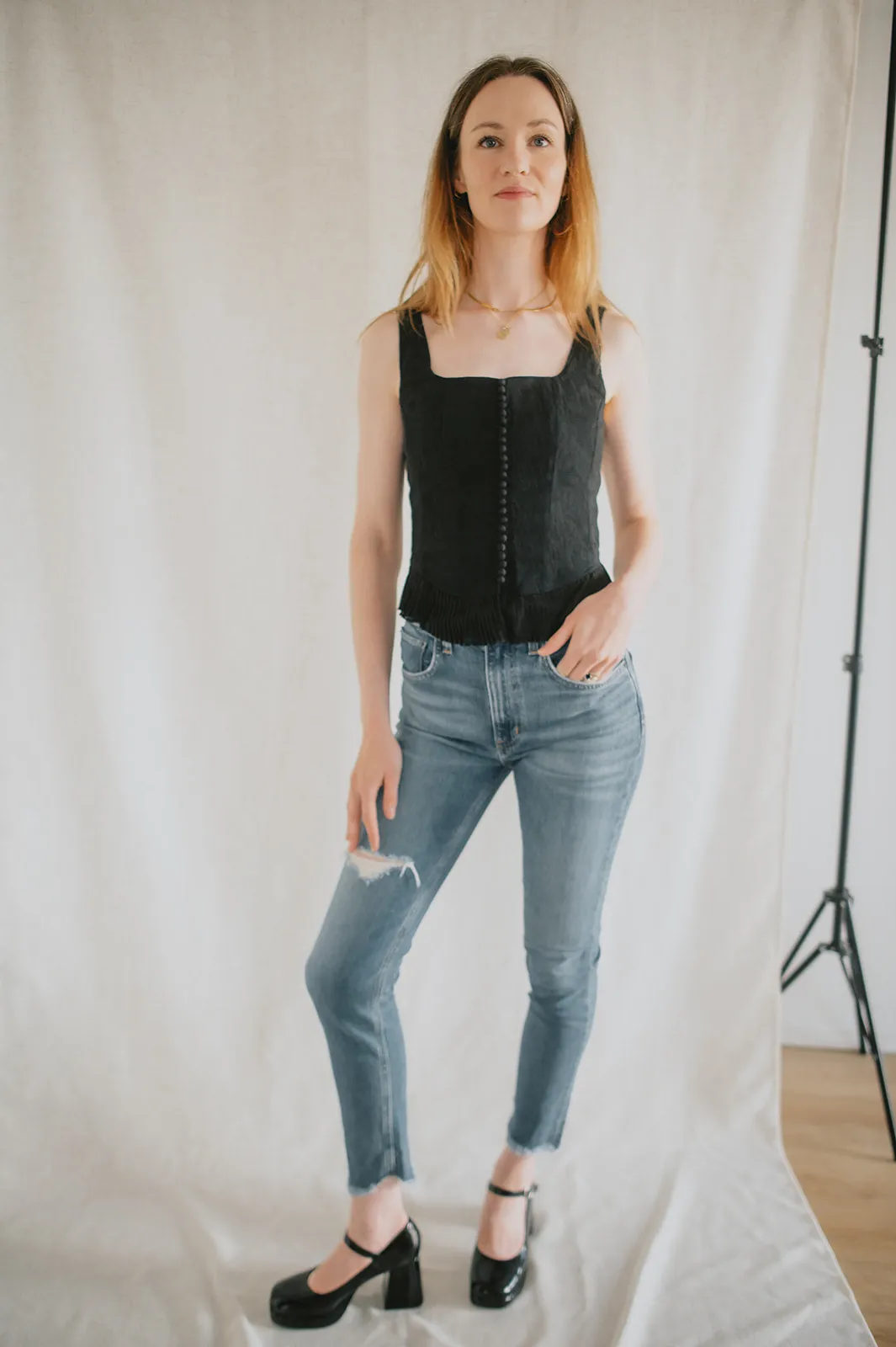 The Zinnia Top by Heartloom - Black