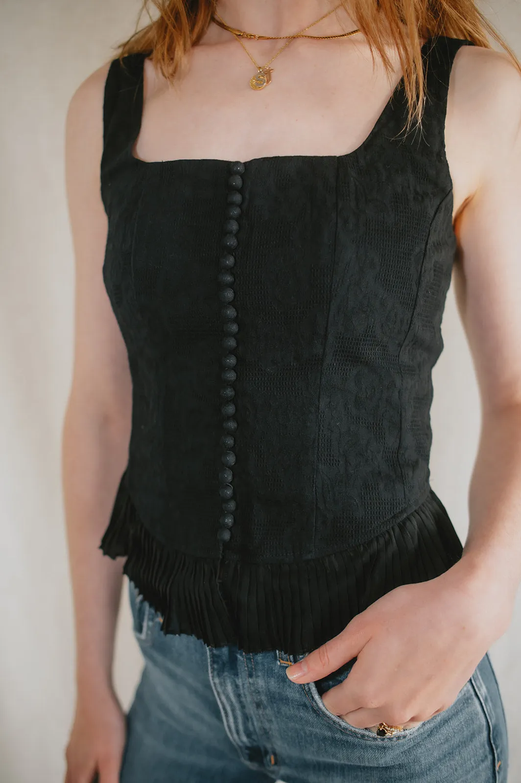 The Zinnia Top by Heartloom - Black