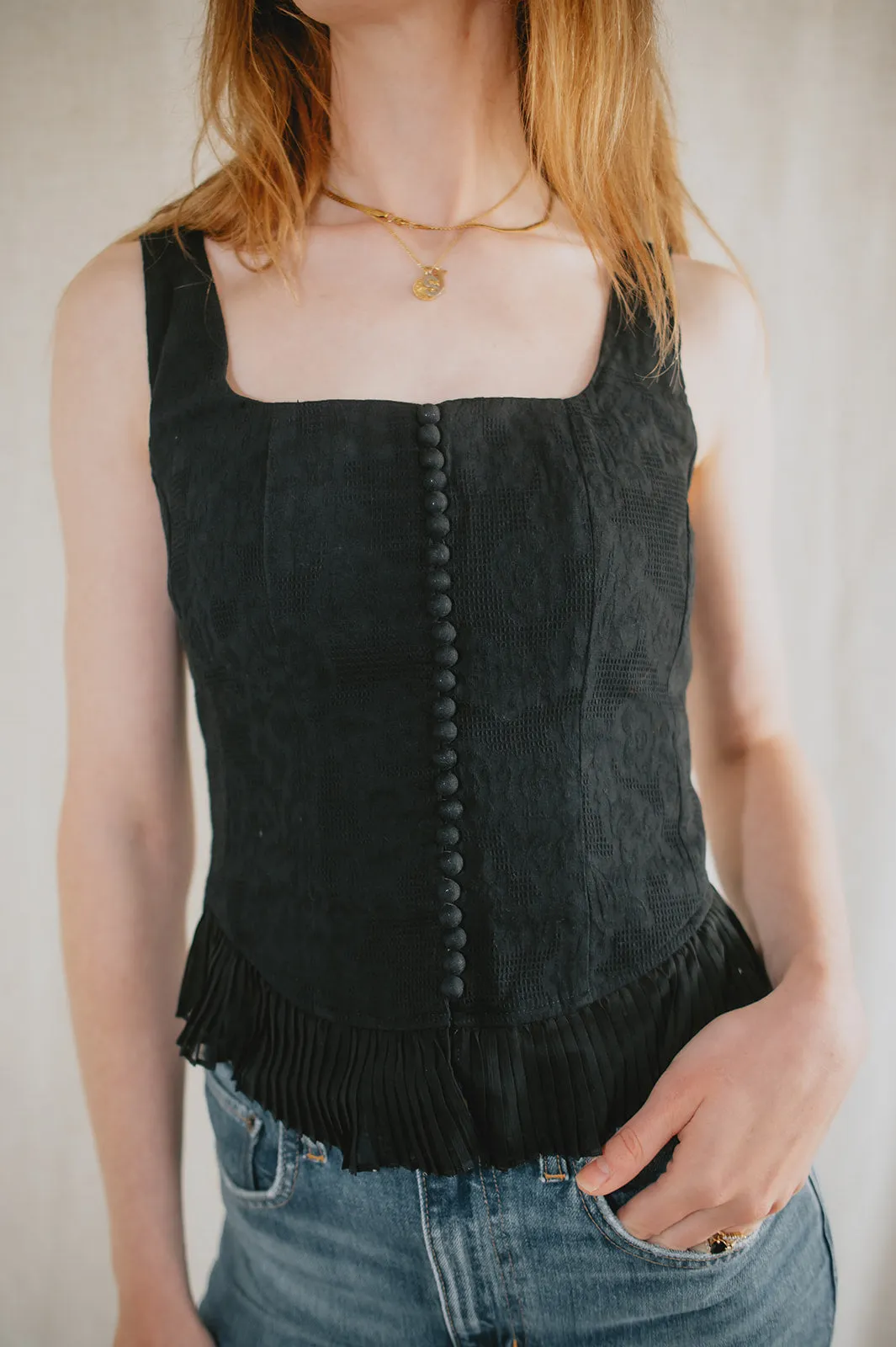 The Zinnia Top by Heartloom - Black