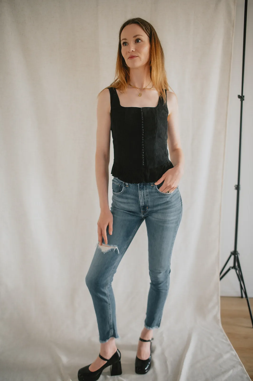 The Zinnia Top by Heartloom - Black
