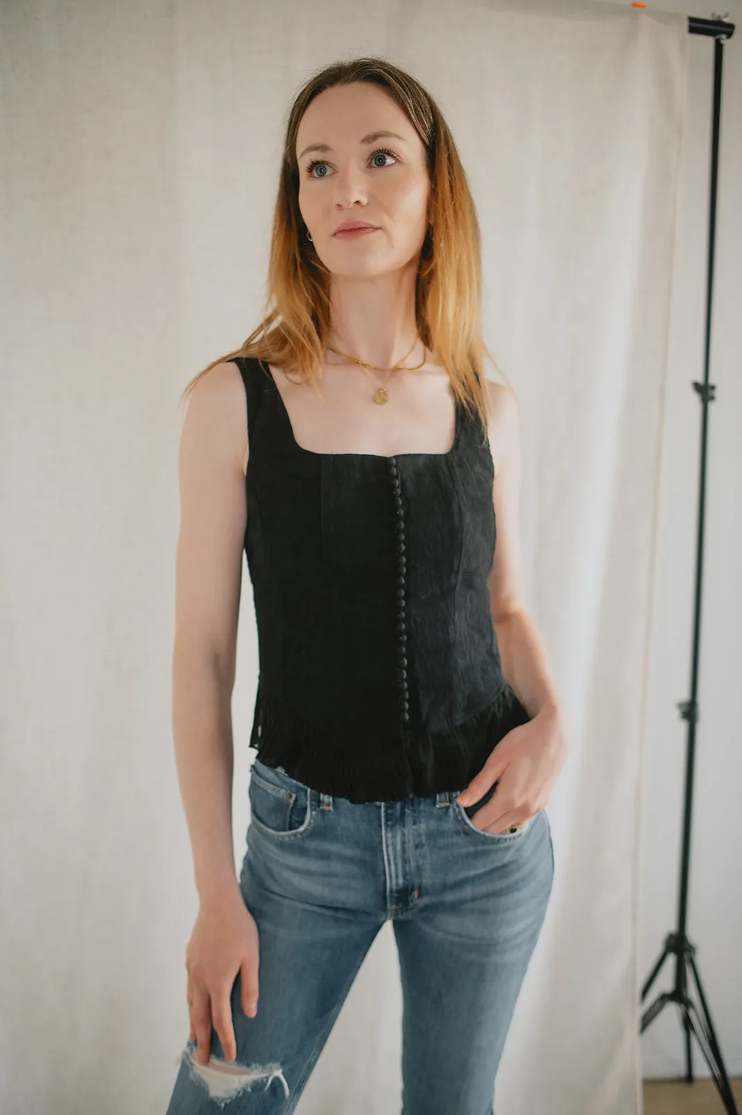 The Zinnia Top by Heartloom - Black