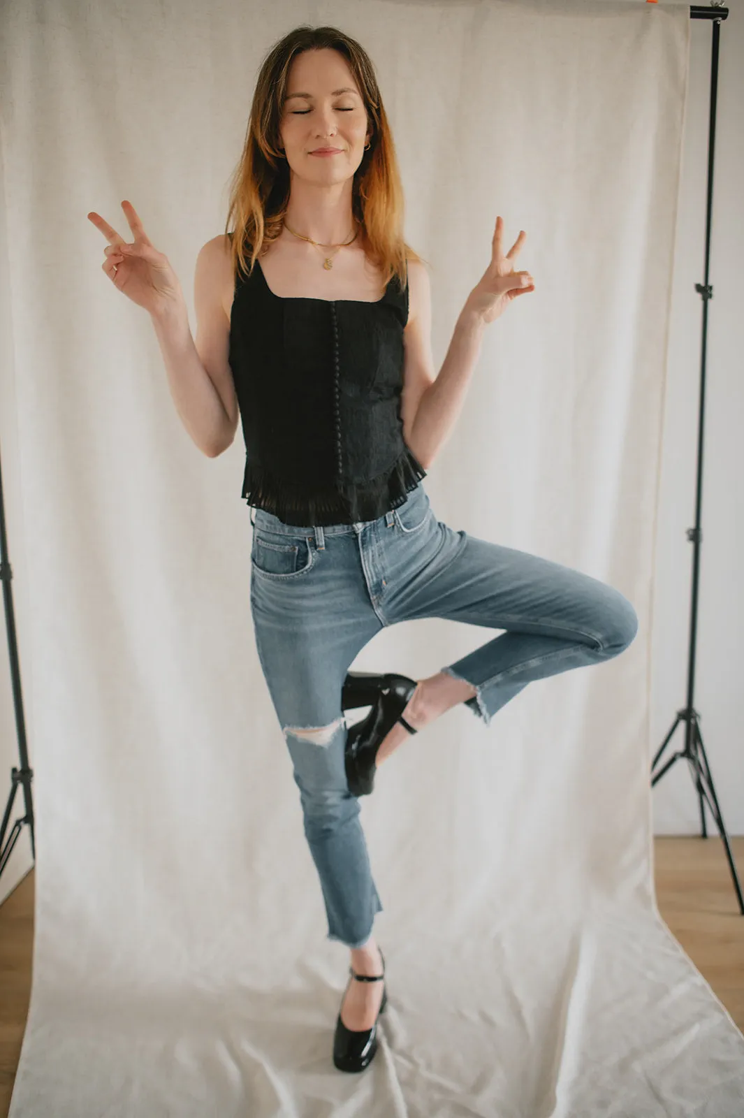 The Zinnia Top by Heartloom - Black