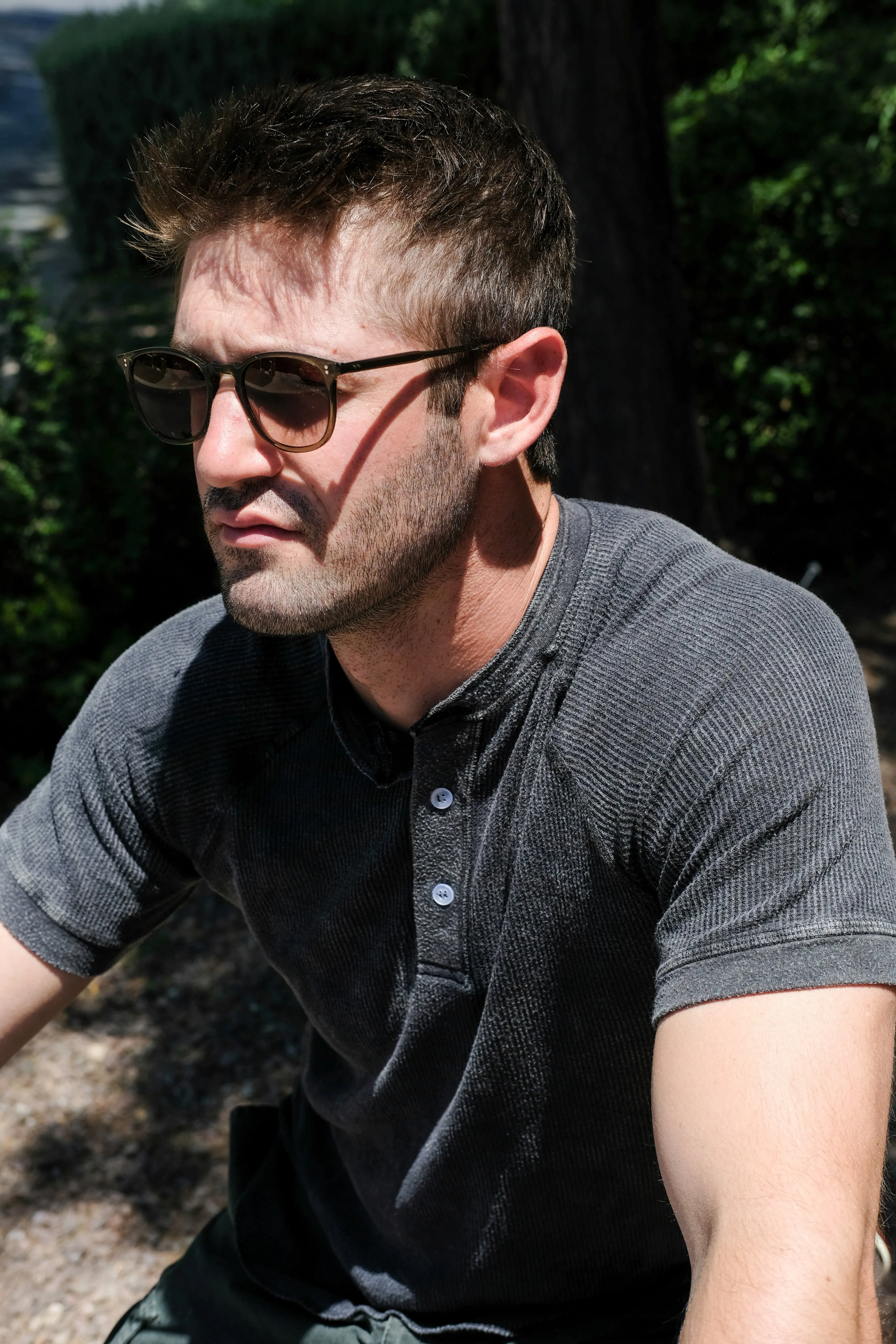THERMAL HENLEY - VINTAGE MILITARY