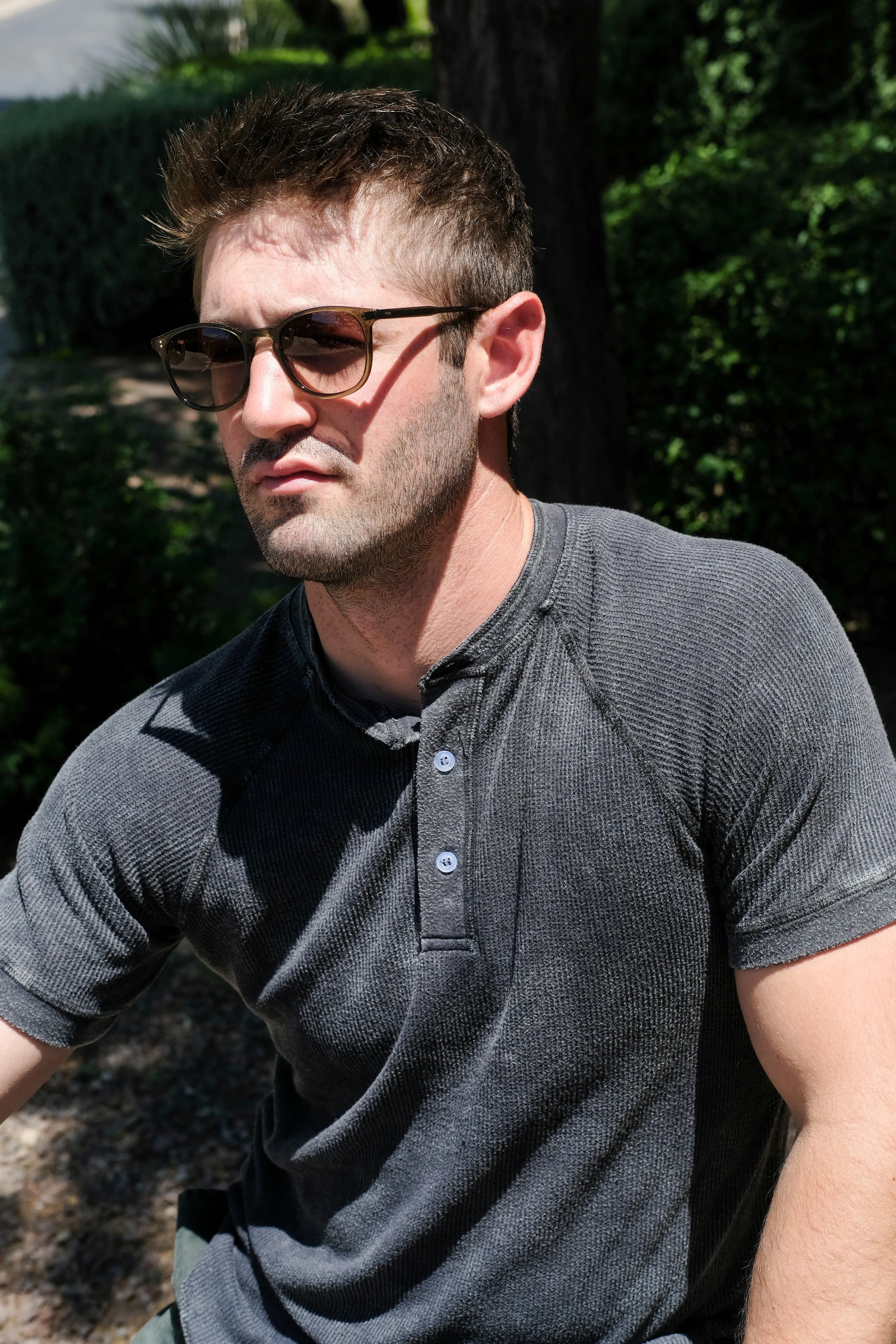 THERMAL HENLEY - VINTAGE MILITARY