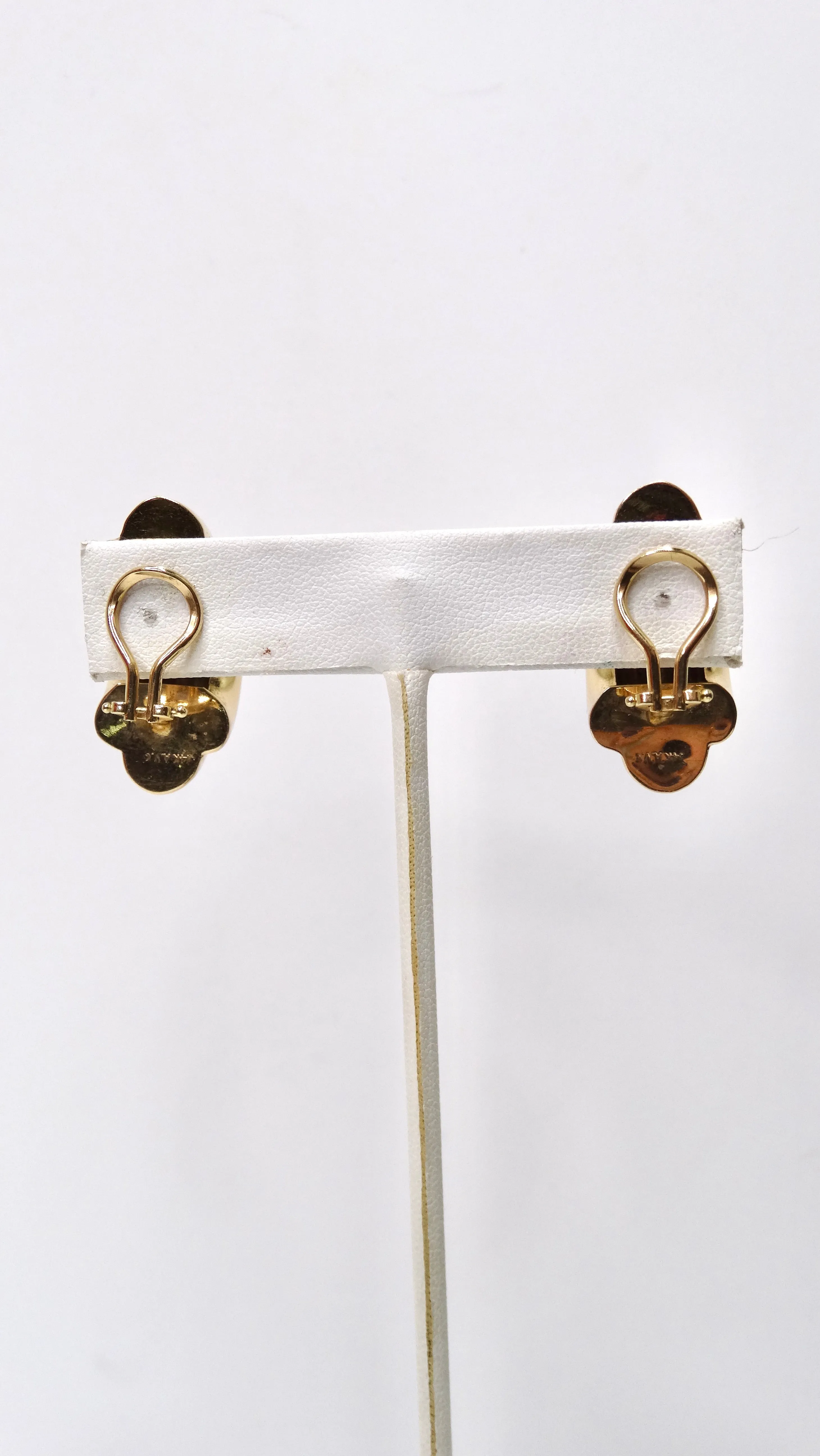 Van Cleef & Arpels 14k Gold Chunky Hoop Earrings