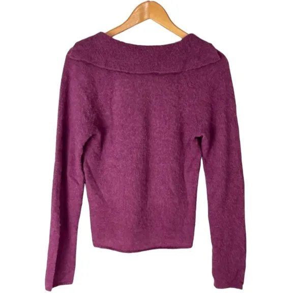 VINCE NWT $345 Brushed Alpaca Wool Polo Pullover Sweater Size S Soft