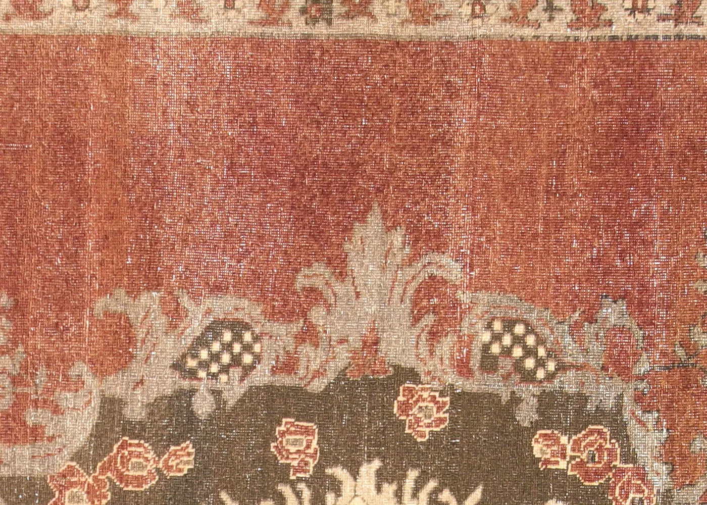 Vintage Turkish Oushak Rug - 6'9" x 9'2"