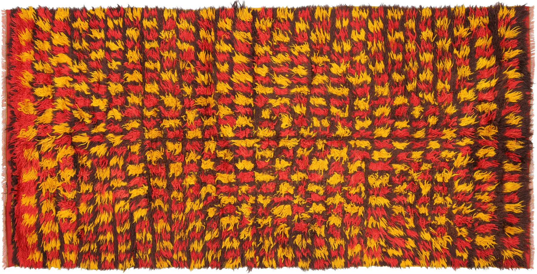 Vintage Turkish Tulu Rug - 5' x 10'