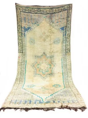 Vintage Yellow   Celadon Boujaad 5’3”x11’