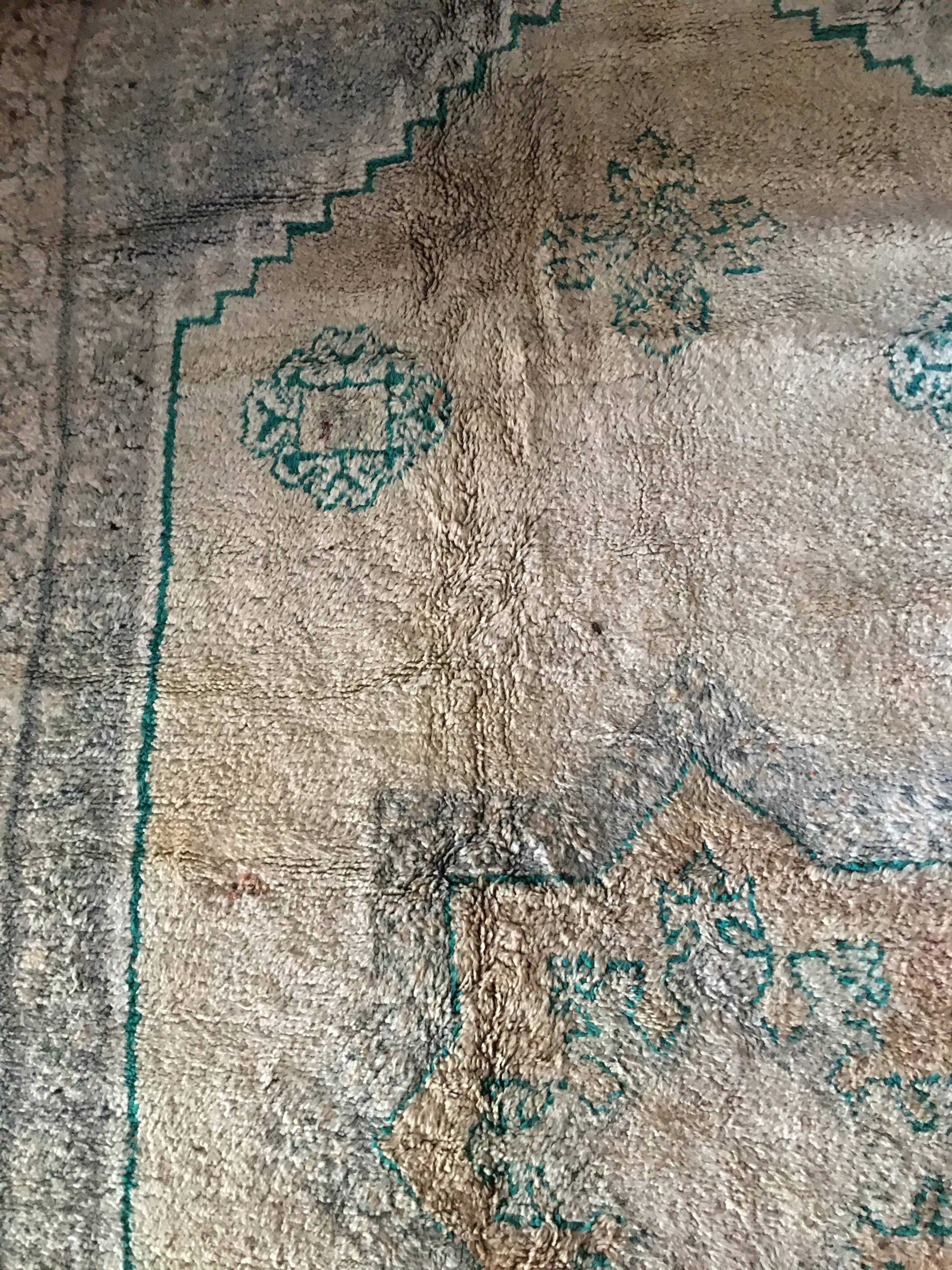 Vintage Yellow   Celadon Boujaad 5’3”x11’