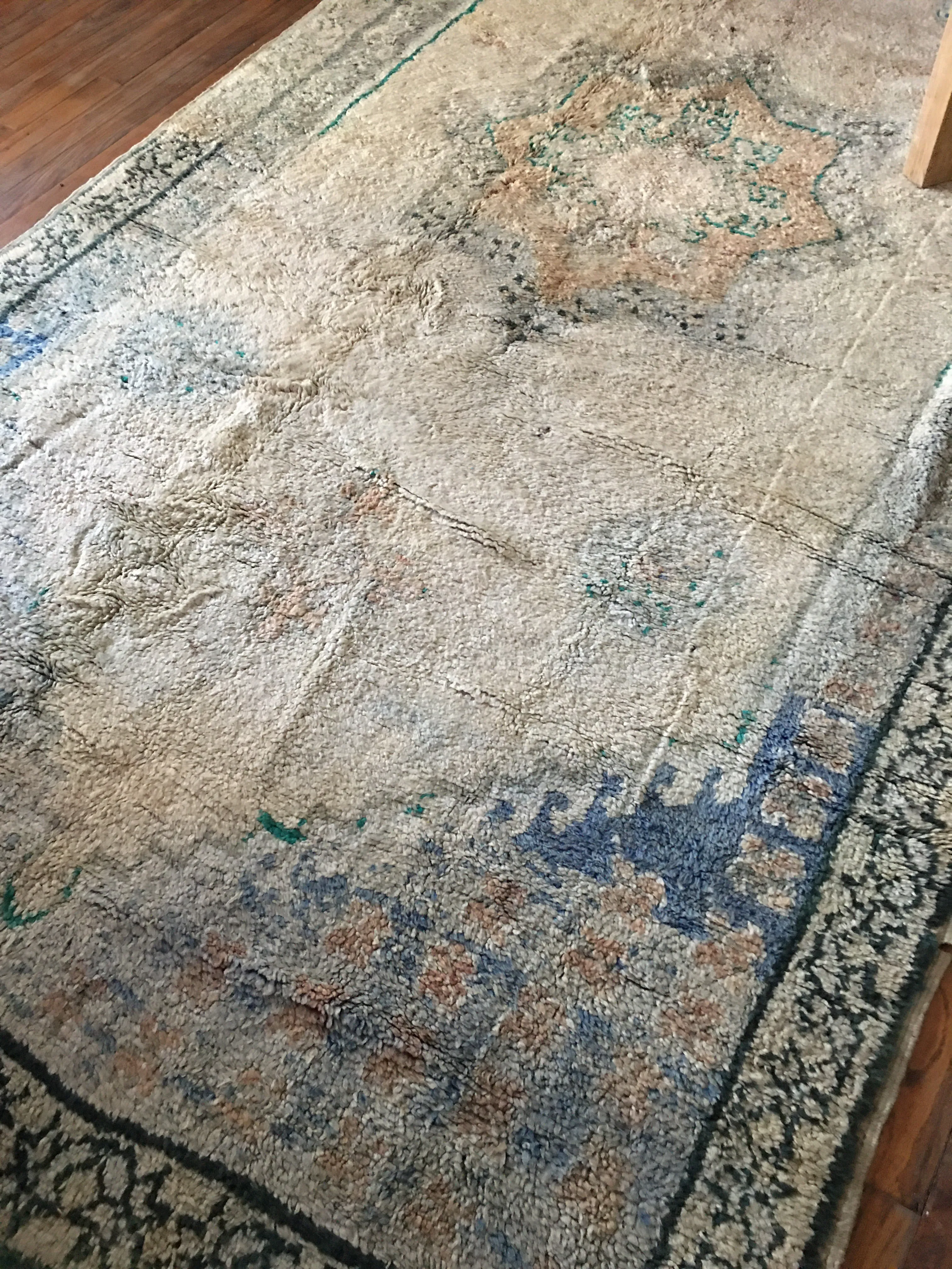 Vintage Yellow   Celadon Boujaad 5’3”x11’