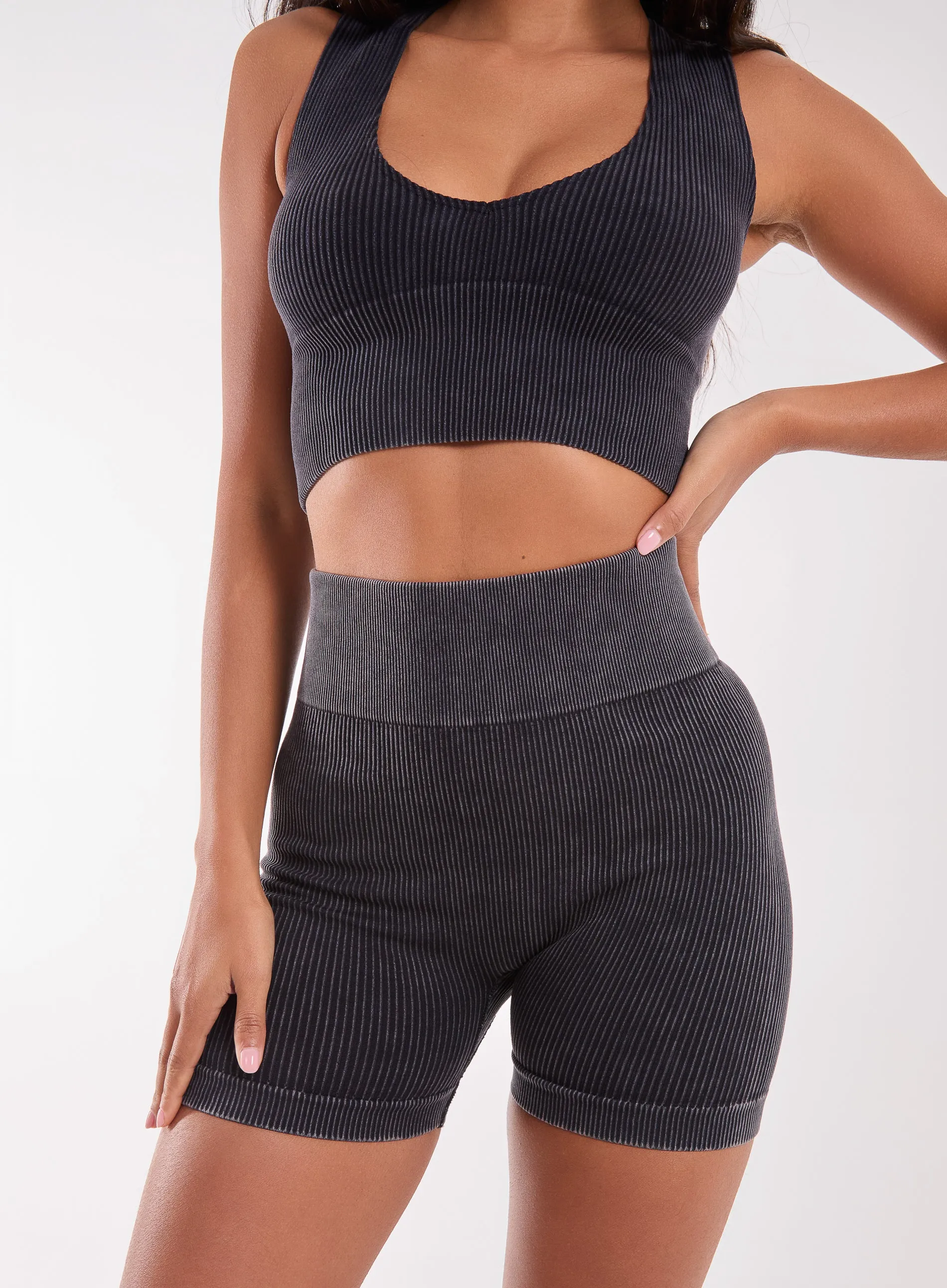 Washed Active Cycle Shorts