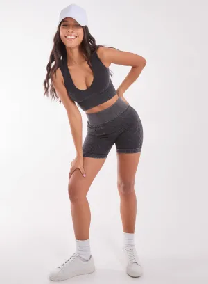Washed Active Cycle Shorts
