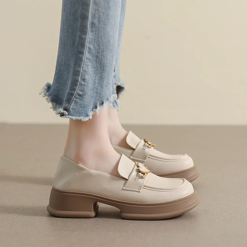 Women Stylish Casual Thick Soled Loafers