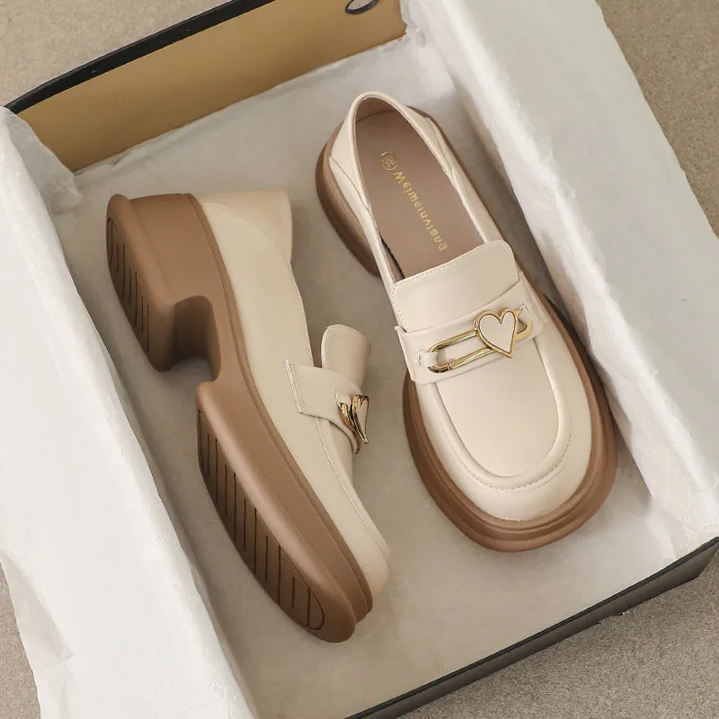 Women Stylish Casual Thick Soled Loafers