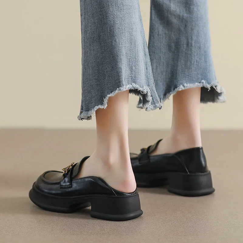 Women Stylish Casual Thick Soled Loafers