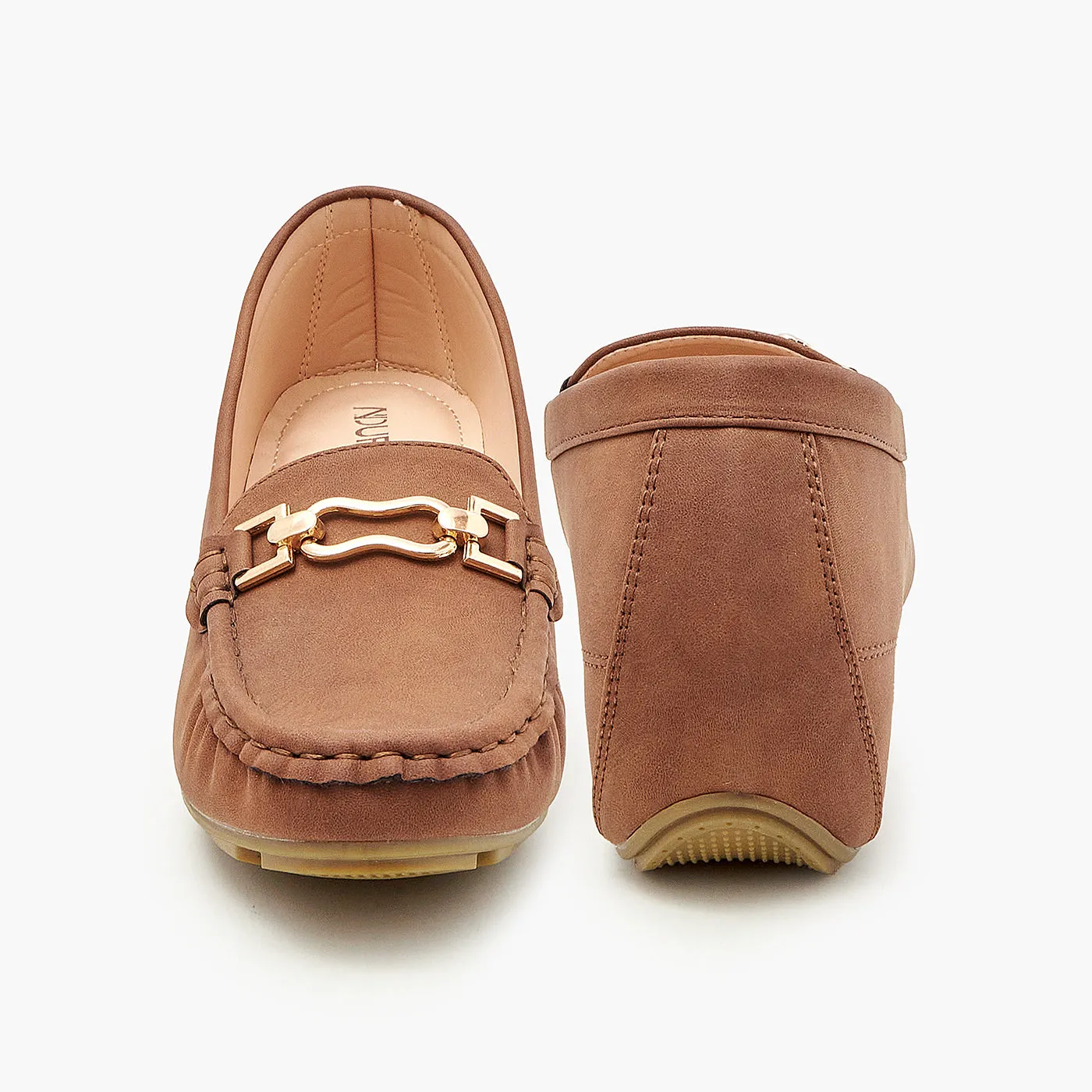 Women's Buckled Moccasins
