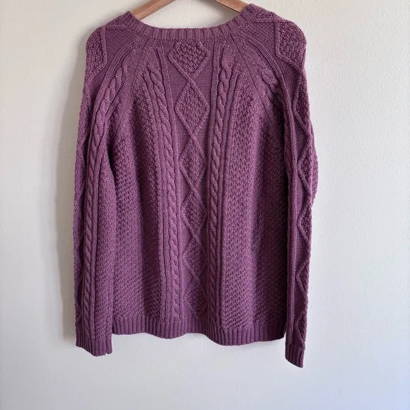 Woolovers NWT Cable Button Through Cardigan XL Pure Wool
