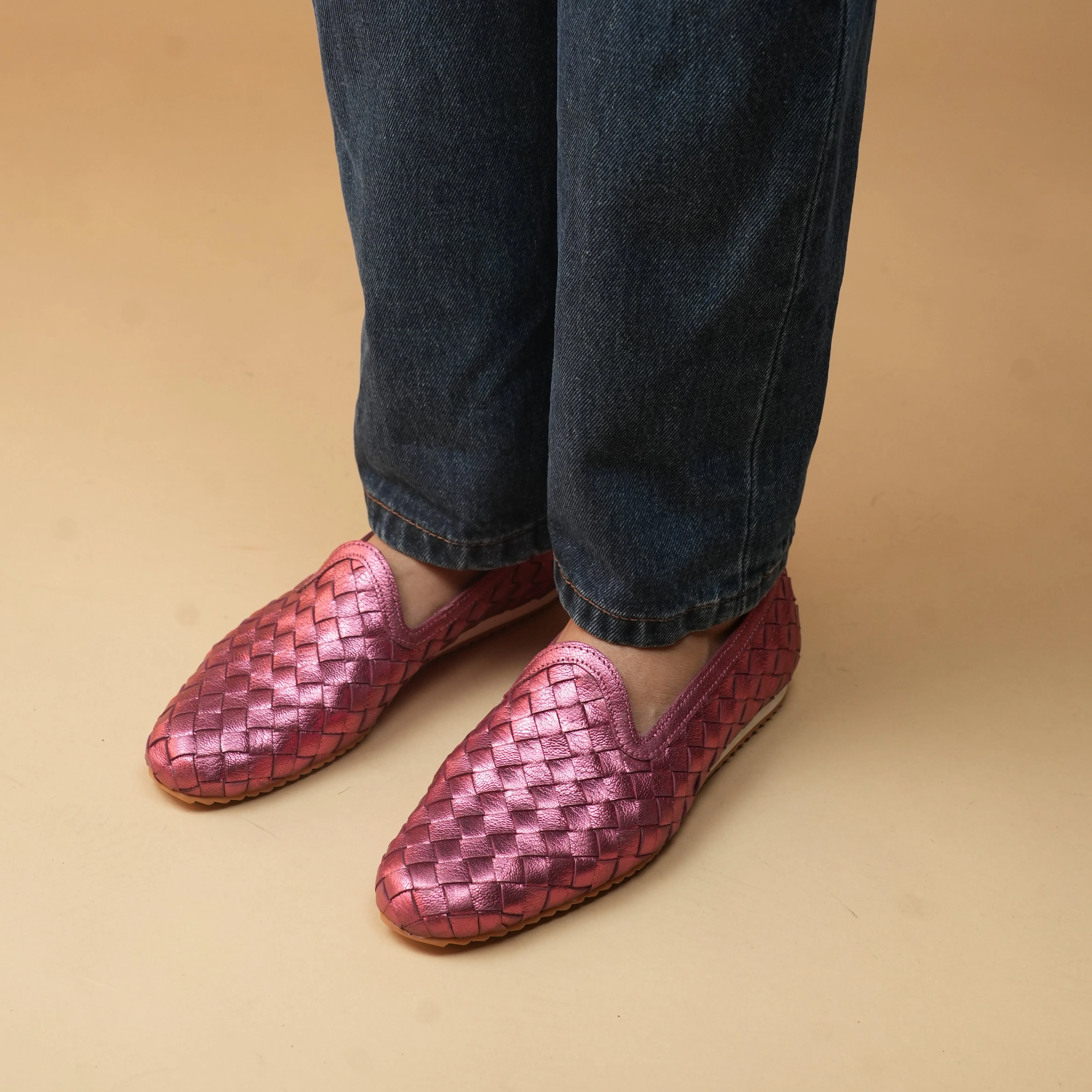 YEMI 10 LOAFER - METALLIC PINK